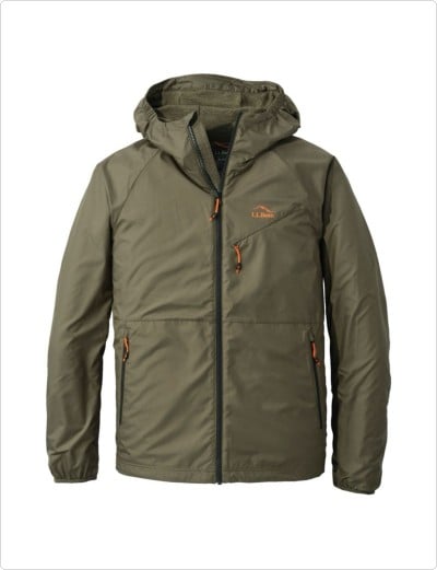 A Men’s Bean's Performance Fleece-Lined Windbreaker Jacket