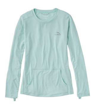 Women's long-sleeve, crewneck UPF 50+ baselayer top.