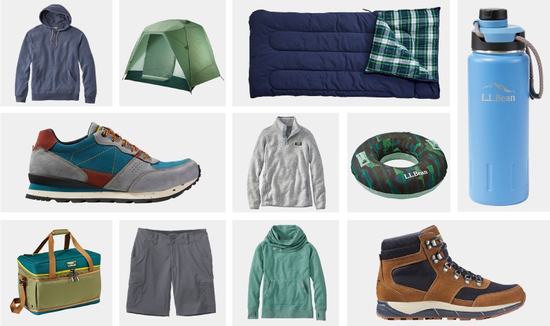 A grid of summer products from L.L. Bean.