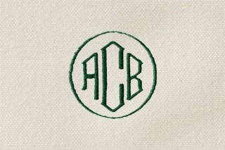 Image of Flared monogram style.