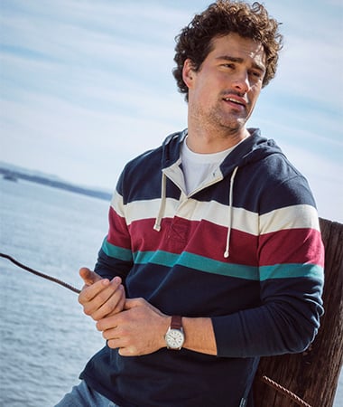Men's Vintage Soft Rugby Hoodie