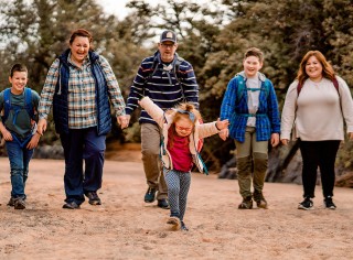 L.L.Bean Ambassador Melody Forsyth and family